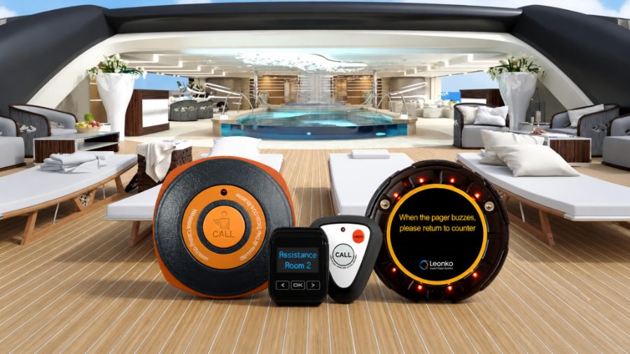 Yacht wireless guest-to-crew paging solution